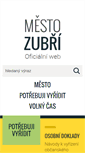 Mobile Screenshot of mesto-zubri.cz